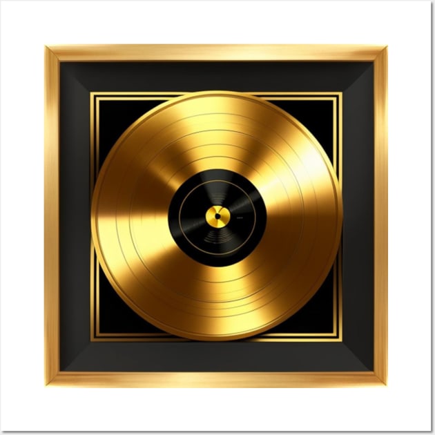 MANIFEST IT - Gold Record Music Gift Idea for YouTubers Creators Influencers Wall Art by musicgeniusart